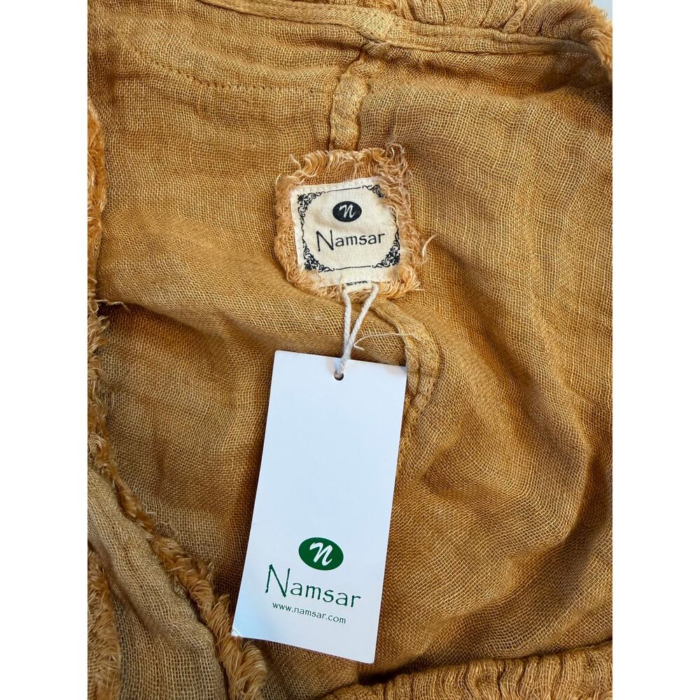 NWT Namsar 100% Linen Open Front Duster Cardigan … - image 3